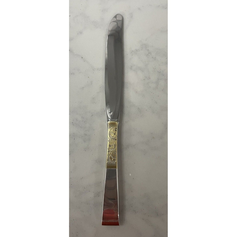 Vintage Gorham Silver Golden Scroll Sterling Place Knife  9 1/8"‎